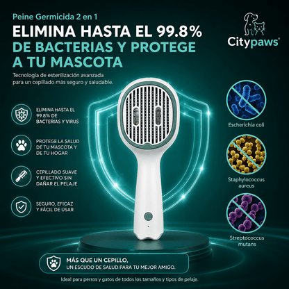 Peine para Mascotas con Esterilización UV